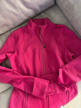 lululemon athletica Magenta Full-Zip Athletic Jacket